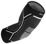 Elbow Sleeve for Pain, Athletics, Support & Lifting (Gray-White)
